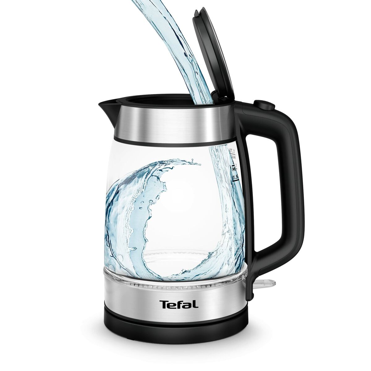 Water Kettle and Electric Teakettle Tefal KI7008 Silver Crystal 2200 W 1,7 L