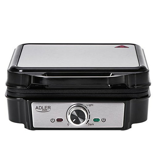 Waffle Maker Adler AD 3083 Black Silver 1800 W