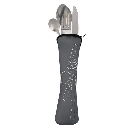 Cutlery Set Quid Grey 5 Pieces Metal