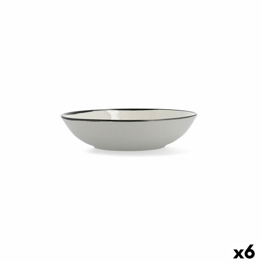 Deep Plate Ariane Vital Filo Ceramic White Ø 21 cm (6 Units)