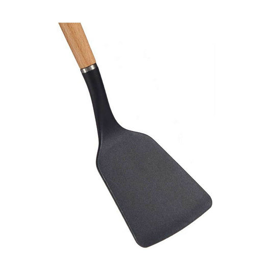 Kitchen Spatula Black Brown 8,8 x 2 x 33,8 cm beech wood (8,8 x 2 x 33,8 cm)