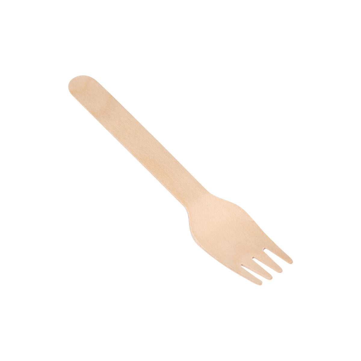 Fork Set Algon Wood 16 cm 50 Units