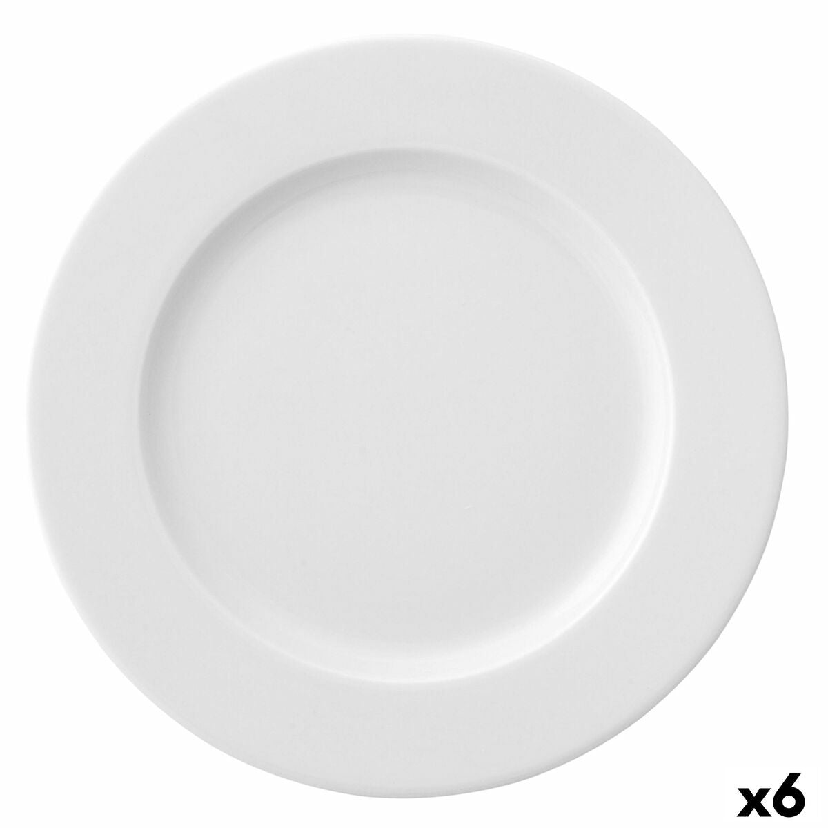 Flat plate Ariane Prime Ceramic White (Ø 31 cm) (6 Units)