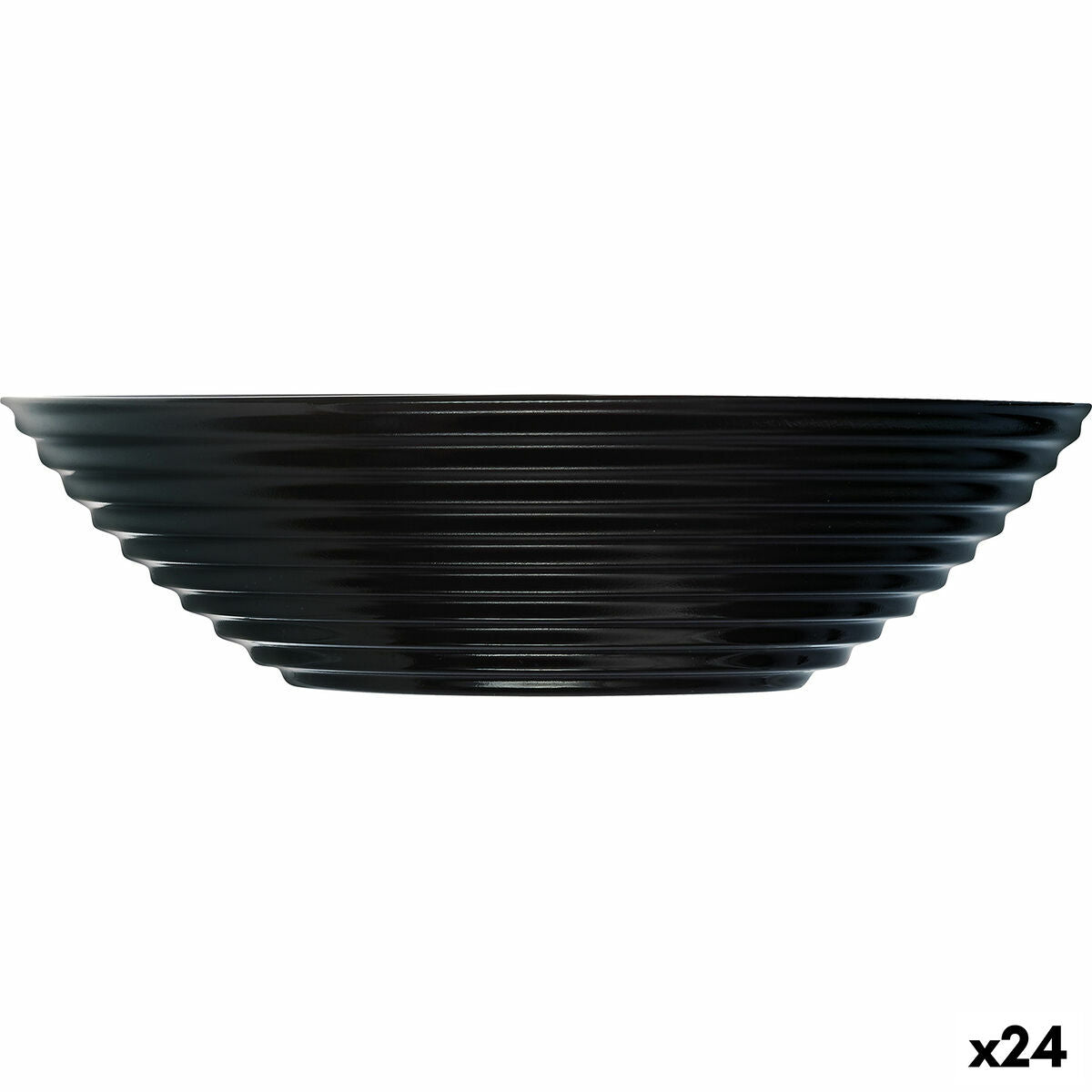 Bowl Luminarc Harena Soup 20 cm Black Glass (24 Units)