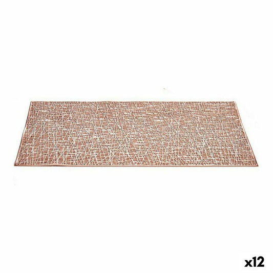 Table Mat Pink Plastic (45 x 0,01 x 30 cm) (12 Units)