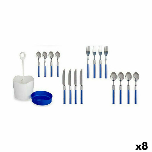 Cutlery Set Blue Stainless steel (8 Units)