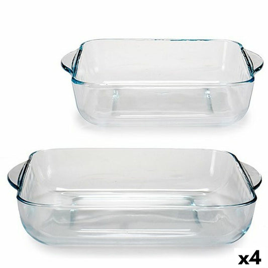 Set of Kitchen Dishes Borcam Squared (4 Units)