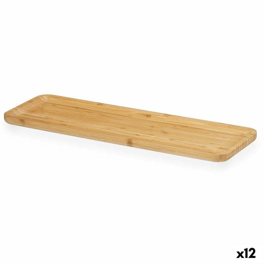 Snack tray Brown Bamboo 46 x 1,6 x 15 cm Aperitif (12 Units)