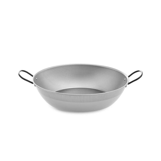 Deep Pan with Handles Vaello Polished Steel (Ø 30 cm)