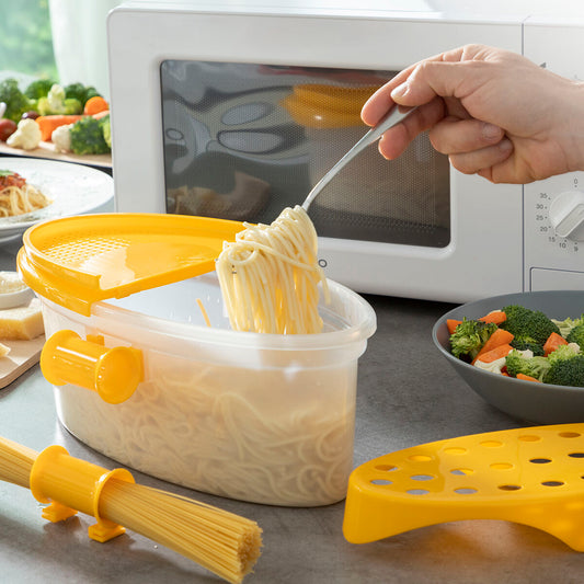 4-in-1 Microwave Pasta Cooker with Accessories and Recipes Pastrainest InnovaGoods